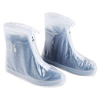 Чехлы для обуви от дождя и грязи многоразовые, белые матовые (1111204201)