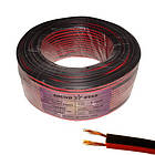 Кабель живлення 2 жили х0,16 мм.кв., мідь, червоно-чорний, 100 м