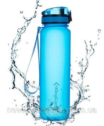 Бутылка для воды KingCamp Tritan Straw Bottle 500ML (blue) - фото 1 - id-p1293066914