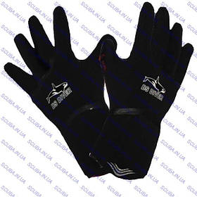 Рукавички для підводного полювання п'ятипалі з подвійною обтюрацией BS Diver "SUPER DRY" 5 мм