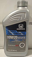 Honda 08798-9037 / 08798-9137 Моторное масло Ultimate Full synthetic 0W-20, 0,946L, USA