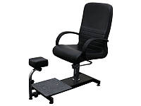 Педикюрное кресло регулировка + подставка для ног + подставка для ванночки SPA-100 цвет черный/белый/бежевый Черный
