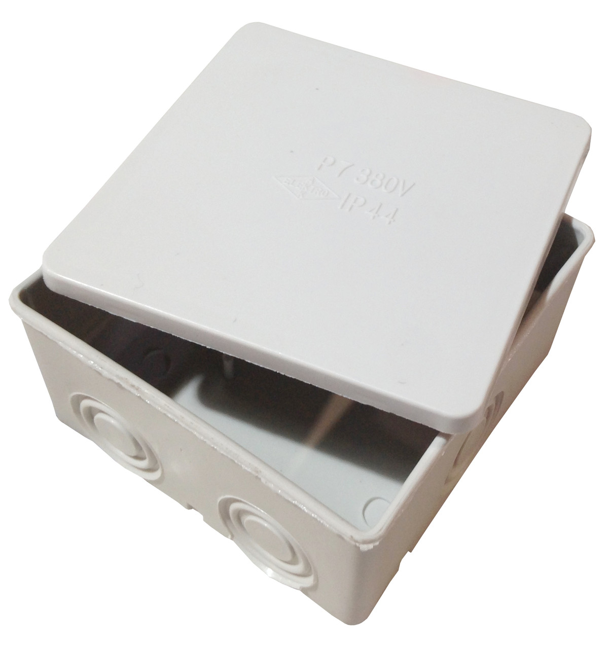 Коробка розподільча Р7 без клеми з можливістю встановки з'єднання єднувальних клем та герм. 85х85х50мм IP41