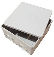 Коробка розподільча Р7 без клеми з можливістю встановки з'єднання єднувальних клем та герм. 85х85х50мм IP41