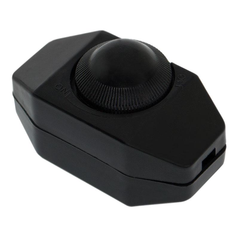 Вимикач для бра з регулятором (димер) чорний (Tiao Guang)