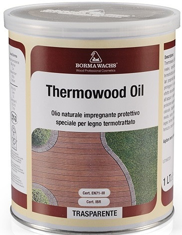 Масло для термодеревини прозоре, банка 1 л., фото 1