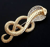 Брошка. Позолота. Камені: білий циркон. Діаметр: 5 см.