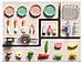 Дитяча ігрова кухня на колесах Kitchen Cart зі звуковими і світловими ефектами 25 предметів коричнева, фото 6