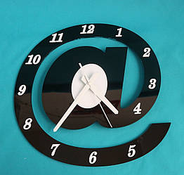 Годинник настінний "Собака" чорний