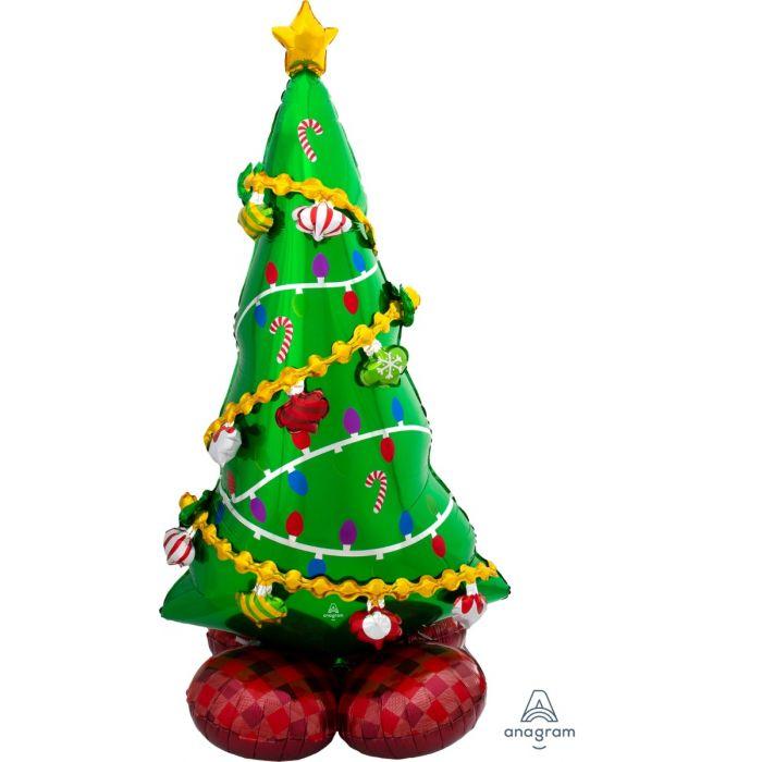 А 59" Airloonz Christmas Tree. Фольгована куля ходячичка Новорічна ялинка