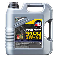 Моторное масло+омыватель Liqui Moly Top Tec 4100 5W-40 4л (7547/2195) синтетика cо сниженным содержанием серы