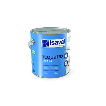 Акватекс Кераміка ISAVAL фарба для плитки, біла, атласна і глянсова 0,75л≈8м²/шар