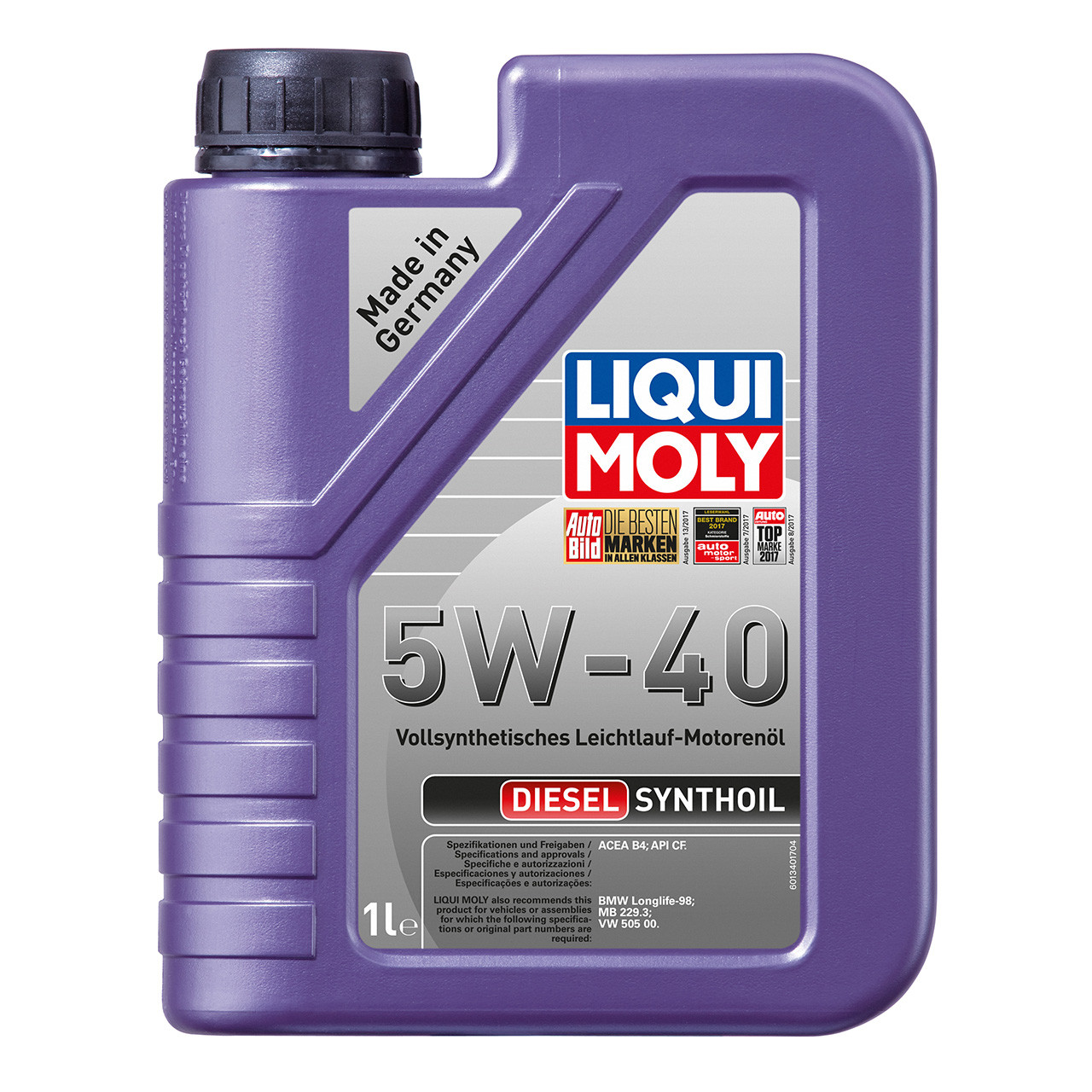 Liqui Moly Diesel Synthoil 5W-40 1л (1926/1340) Синтетична дизельна моторна олива