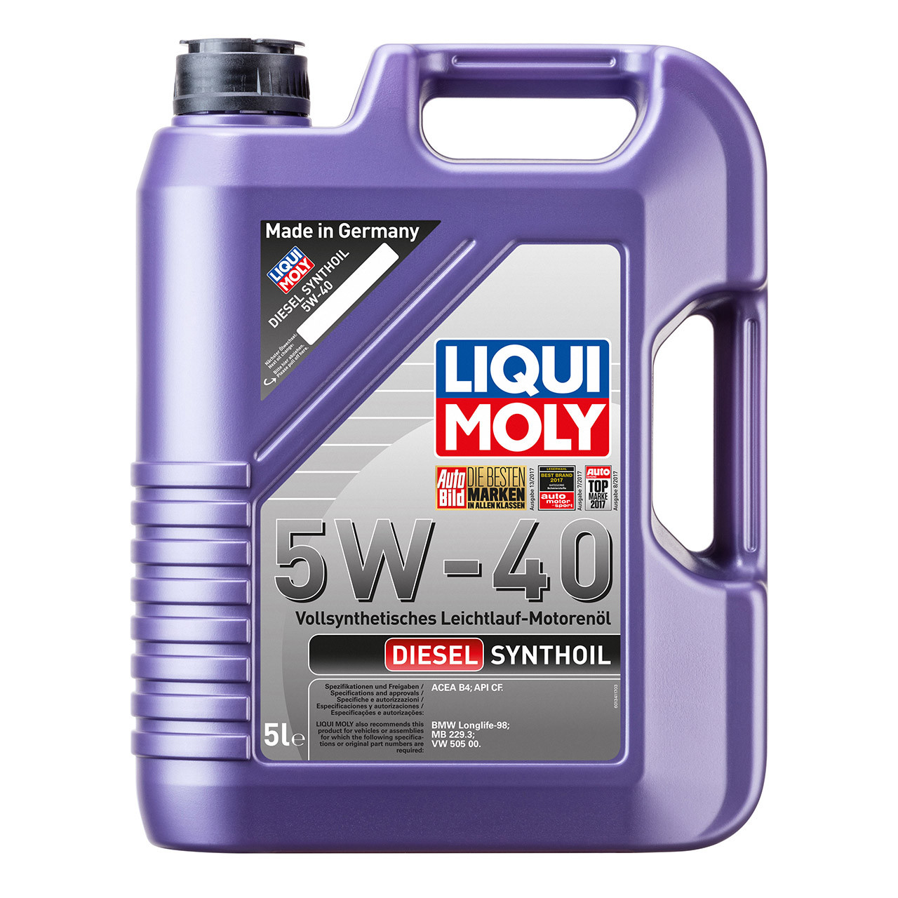 Liqui Moly Diesel Synthoil 5W-40 5л (1927/1341)  Синтетична дизельна моторна олива