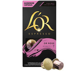 Nespresso капсули L'OR Espresso Or Rose 7 (Неспресо) 10 шт. Франція.