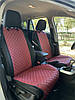 Накидки з еко-шкіри (комплект) на сидіння Hyundai Accent I X3, фото 6