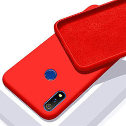 Silicone case Realme 3 Pro (з мікрофіброю) (Реалми 3 Про)