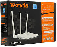 Wi-fi роутер Tenda F3 802.11n N300 3xFE LAN, 1xFE WAN, 3x5dBi Ant Интернет-шлюз маршрутизатор