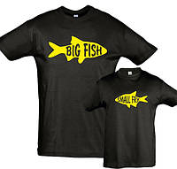 Парные футболки Family Look. Папа и сын "Big fish. Small fry" Push IT