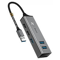 Хаб USB 3.0 Baseus 3×USB3.0 + 2×USB2.0 (CAHUB-C0G)