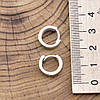 Срібні сережки з золотом 890БС розмір 12х4 мм вага 3.0 г, фото 3