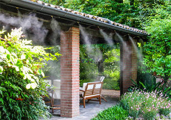 Садовий водяний туманоутворювач для альтанок, кафе, літніх майданчиків