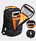 Дорожній рюкзак Tangcool високоякісний міський рюкзак чорний Код 15-0046, фото 5