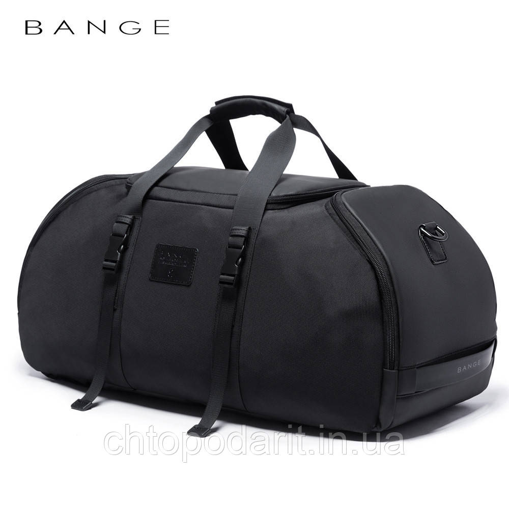 Сумка - рюкзак Вапде з унікальною трансформацією в міський рюкзак або дорожня сумка чорна Код 15-0081