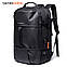 Рюкзак міський Tangcool з унікальною трансформацією в дорожня сумка чорна Код 15-0037, фото 4