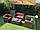 Комплект меблів з штучного ротанга NICEA диван, 2 крісла і столик, фото 2