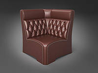 Угловой элемент дивана Лассо коричневый 750x750х1000 mm