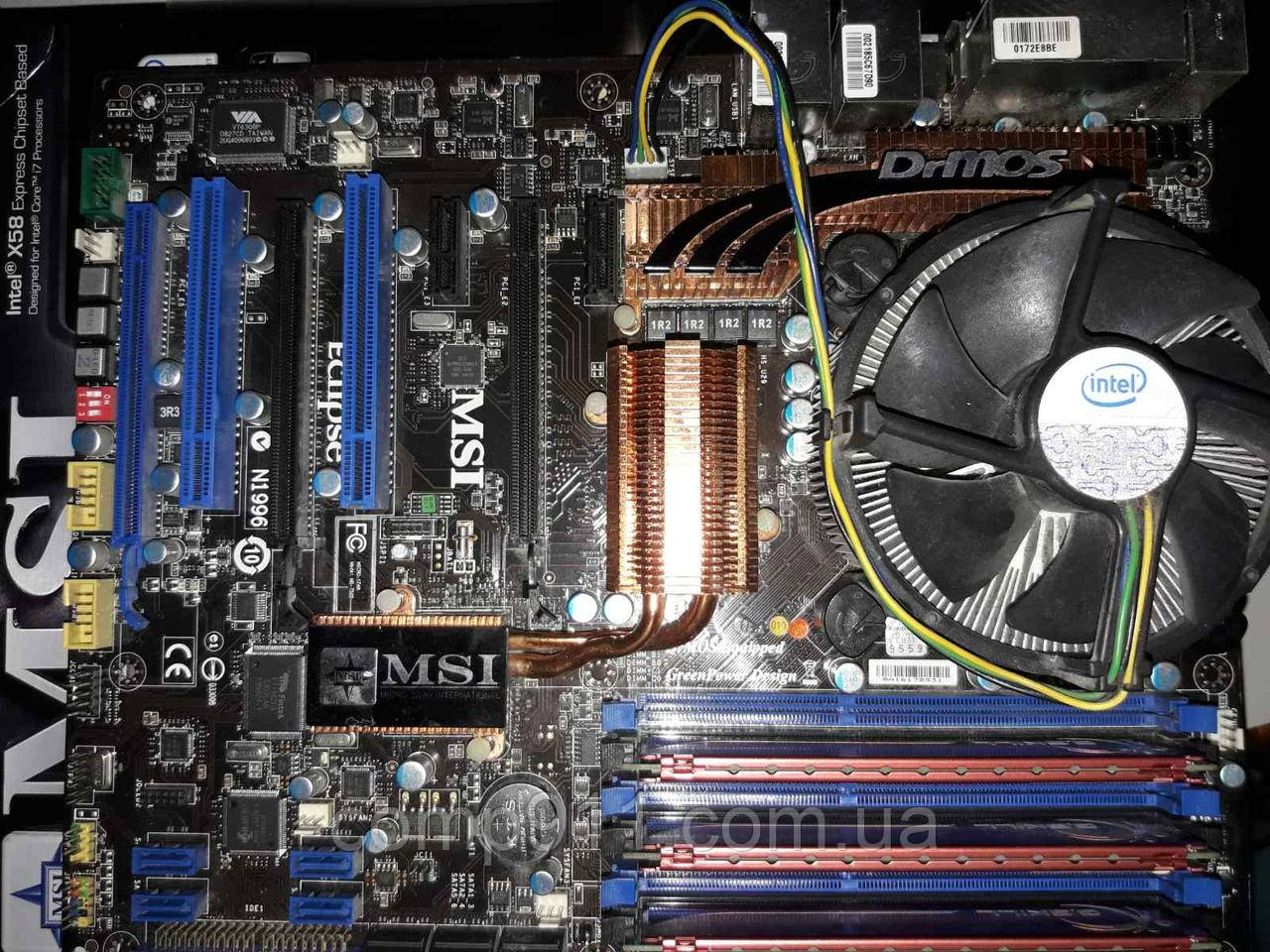Материнська плата Socket 1356 MSI EClipse SLI+Intel Core i7 920+6GB