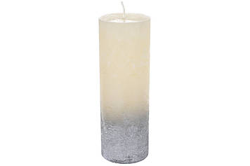 Свічка циліндр 20см,шампань зі сріблом №C07_20_1-1.9.9.1/6670/Bonadi/(12)