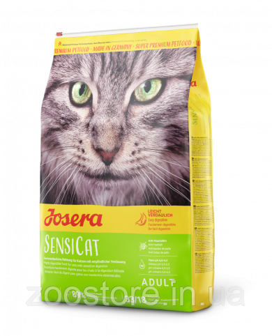 Корм сухий JOSERA для кошенят від 6 місяців та дорослих котів SensiCat (Йозера СенсіКет) 10 кг