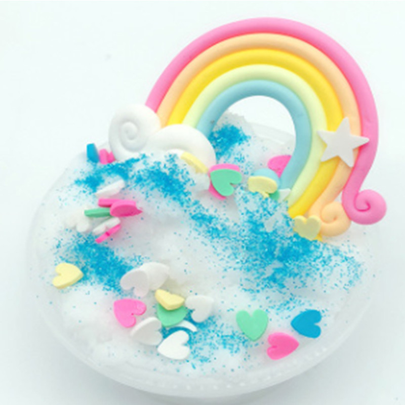 Rainbow snow slime / Райдужний слайм, фото 1