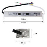 Блок живлення Biom DC12 30 W 2,5 А FTR-30 герметичний, фото 3