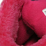 Теплі зимові рожеві термоботинки на дівчинку на флісі 30-го розміру, фото 3