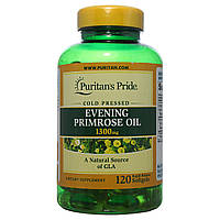 Масло примулы, Evening Primrose Oil 1300 mg with GLA, Puritan's Pride, 120 капсул