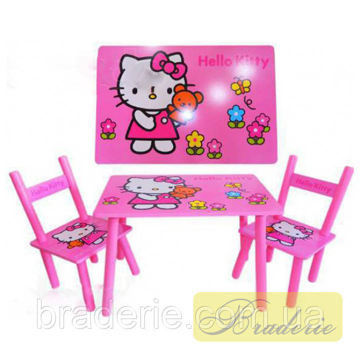 Столик і 2 стільчики Bambi "Hello Kitty" M 0293