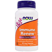 Грибы лечебные, витамины для иммунитета, Now Foods, Immune Renew, 90 капсул