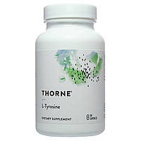 L- тирозин, Thorne Research, 90 капсул