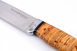 Ніж мисливський Тайга, рукоять береста, з ексклюзивними фотографіями, фото 4