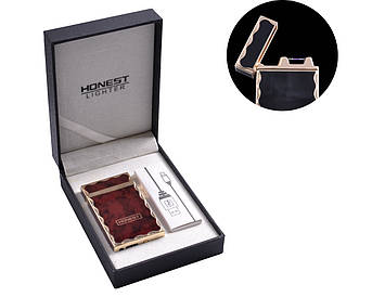 Електроімпульсна USB запальничка в подарунковій упаковці "HONEST"