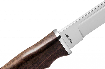 Ніж нескладною з дерев'яною рукояткою + чохол, відмінний подарунок чоловікові, фото 2