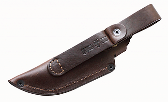 Нескладною ніж туристичний з дерев'яною рукояткою, для активного відпочинку на природі + чохол, фото 3