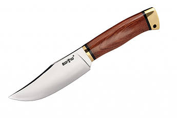 Нескладною ніж туристичний з дерев'яною рукояткою, для активного відпочинку на природі + чохол, фото 4