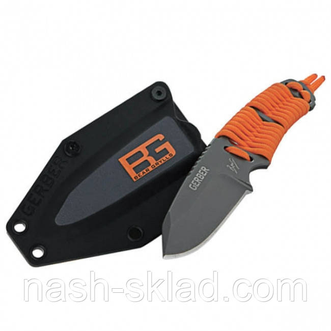 Ніж Gerber Bear Grylls Paracord, відмінний ніж выживальщика + чохол