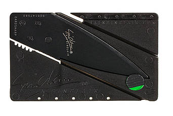 Ніж кредитка (візитка) ОРИГІНАЛ, ультратонкий з хірургічної сталі, фото 3