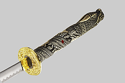 Катана, самурайський меч, елітний подарунок + підставка, фото 4