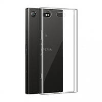 Силиконовый прозрачный чехол для Sony Xperia XZ1